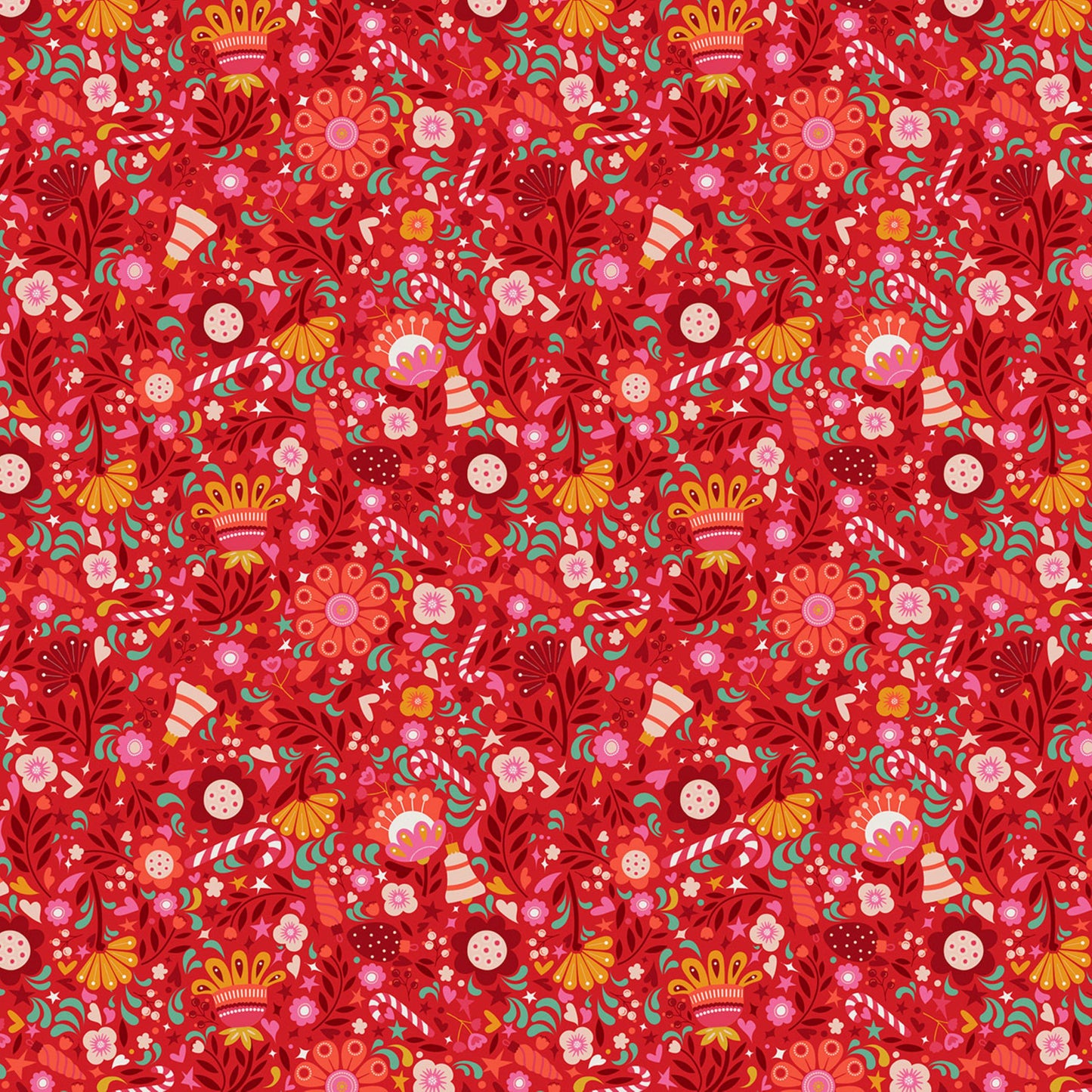 Candy Carnival Deck the Halls Bethan Janine Thread & Ink Fabric Fetish