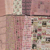 Palette PINK - 10pc Fat Quarter or Half Yard Bundles- Eclectic Elements - Tim Holtz - FreeSpirit Fabrics
