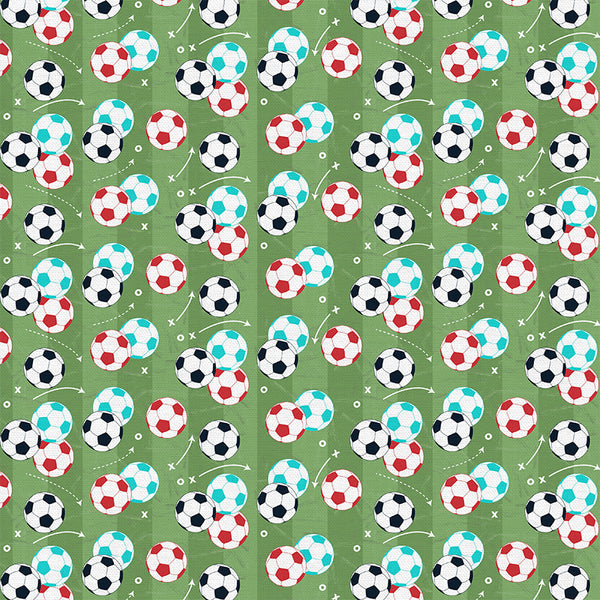 Soccer Field - KC Soccer - Paintbrush Studio Fabric 100% Quilters Cotton