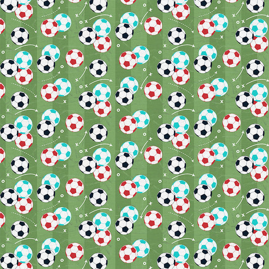 Soccer Field - KC Soccer - Paintbrush Studio Fabric 100% Quilters Cotton