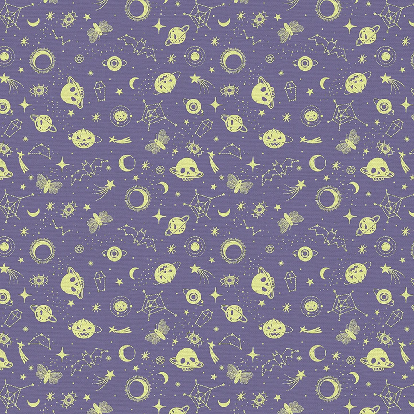 Paintbrush Studio Fabric - Carol Alfreds - Mystical Halloween - Mystical Print - Quilters Cotton Fabric Fetish