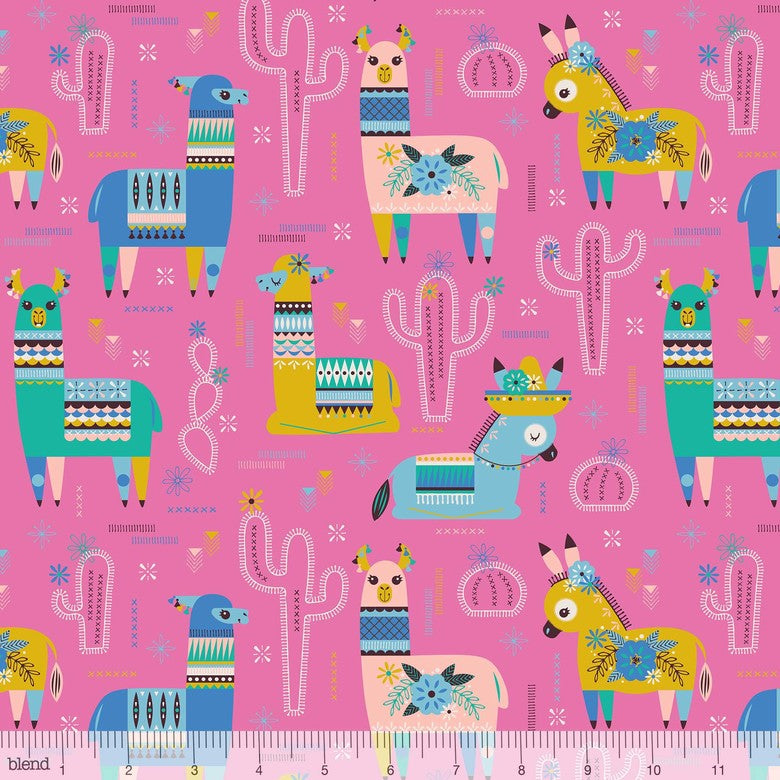 copy of blend fabrics fiesta amigos pink Fabric Fetish