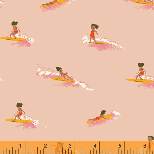 windham fabrics malibu heather ross tiny surfers peach quilterscotton 52146 8 Fabric Fetish