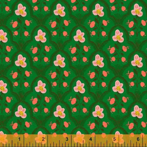 windham fabrics malibu heather ross wood block dark green quilters cotton 52151 19 Fabric Fetish