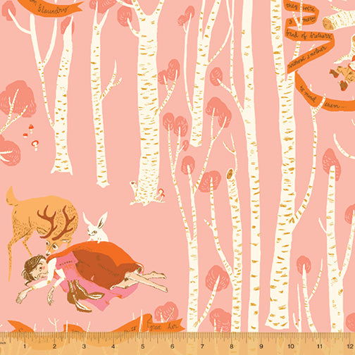 windham fabrics far far away 3 heather ross snow white pink quilters cotton 52752 1 Fabric Fetish
