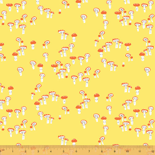 windham fabrics far far away 3 heather ross mushrooms yellow quilters cotton 52756 4 Fabric Fetish