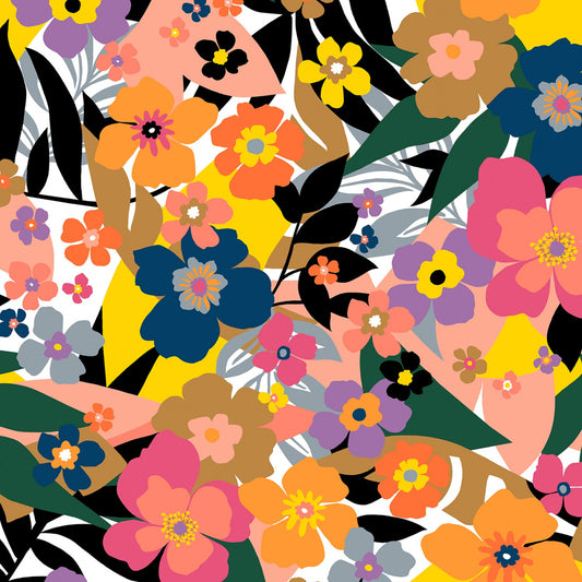 Windham Fabrics - Blossom - Bold Floral Multi - Whistler Studios - 100% Quilters Cotton