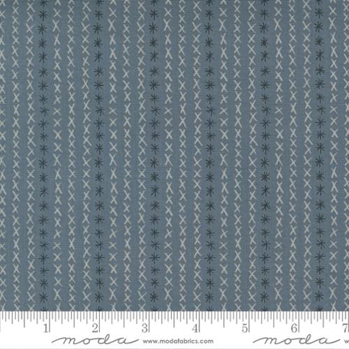 Cross Stitch Stripe Graphite Dandi Duo Robin Pickens Moda Fabric Fetish