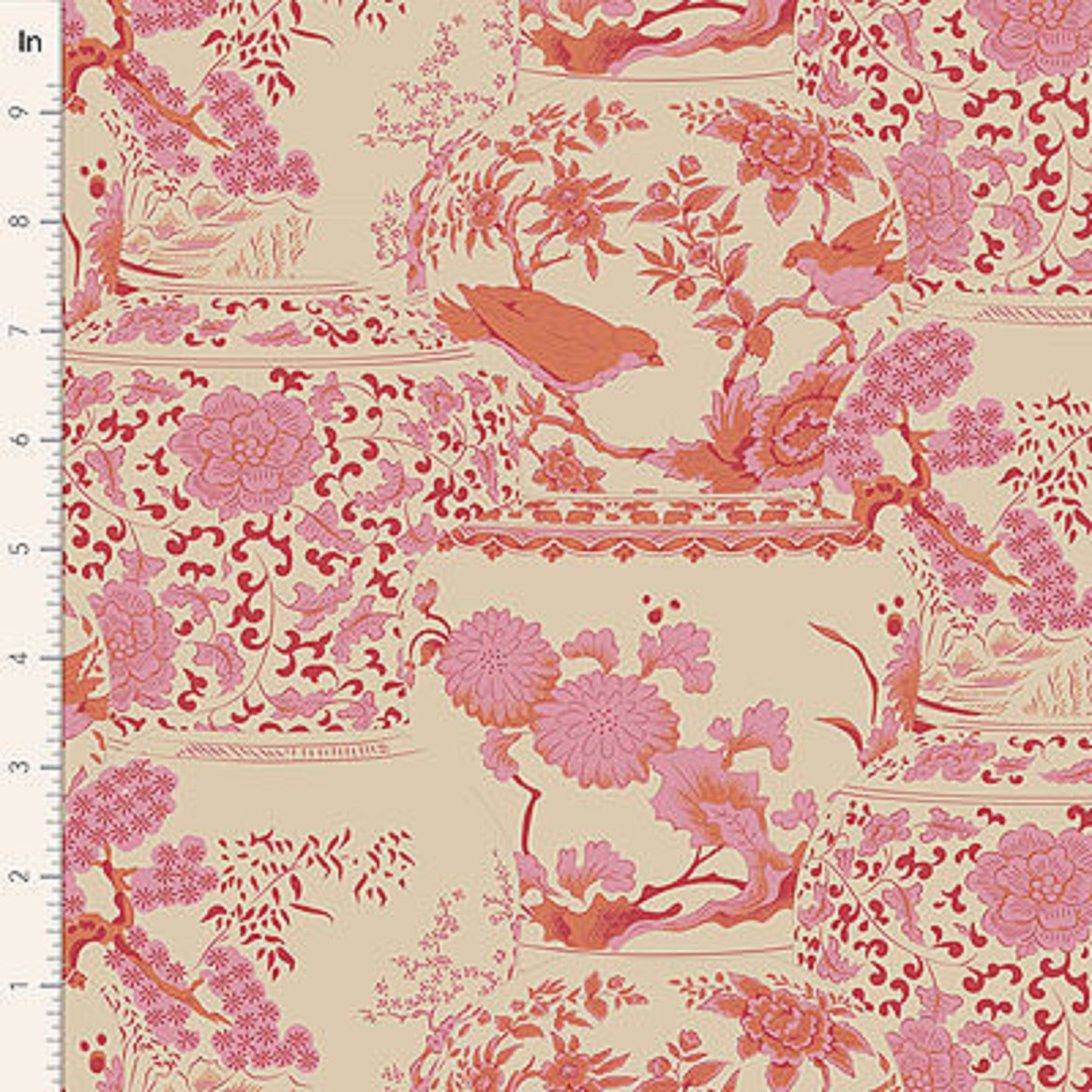 tilda fabrics chic escape vase collection pink Fabric Fetish