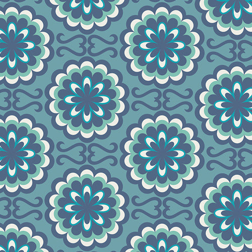 art gallery fabric pat bravo chromatics fancy buttons blue Fabric Fetish