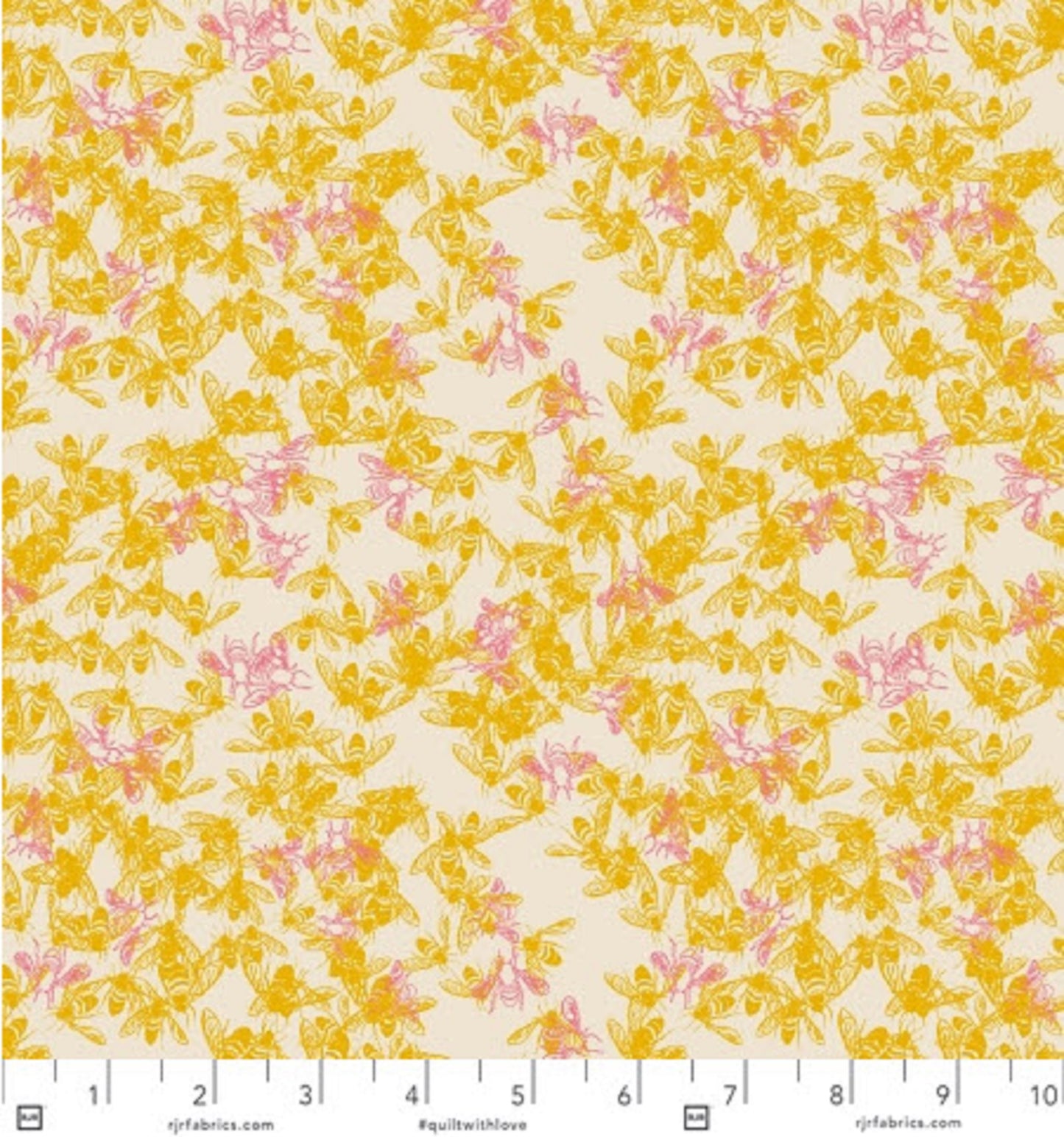 RJR Fabrics -  Elizabeth Halpern - Honeybee Garden - Fat Quarter Fabric Bundle 16pcs