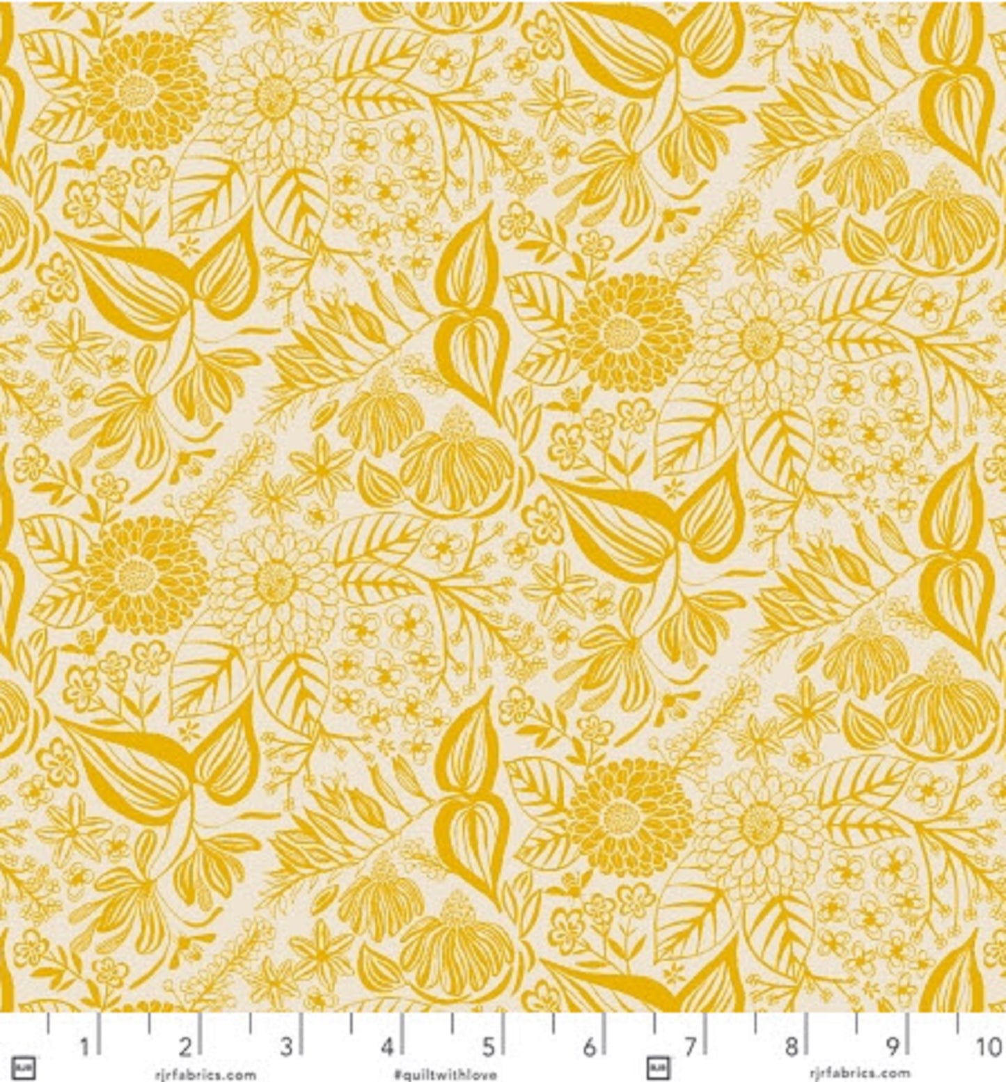 RJR Fabrics -  Elizabeth Halpern - Honeybee Garden - Fat Quarter Fabric Bundle 16pcs