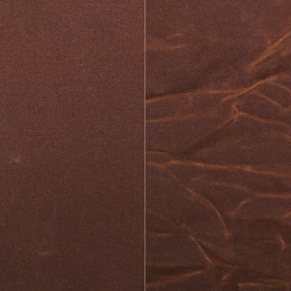 waxed-canvas-vegan-fabric-9-5oz-Deep Rust Fabric Fetish