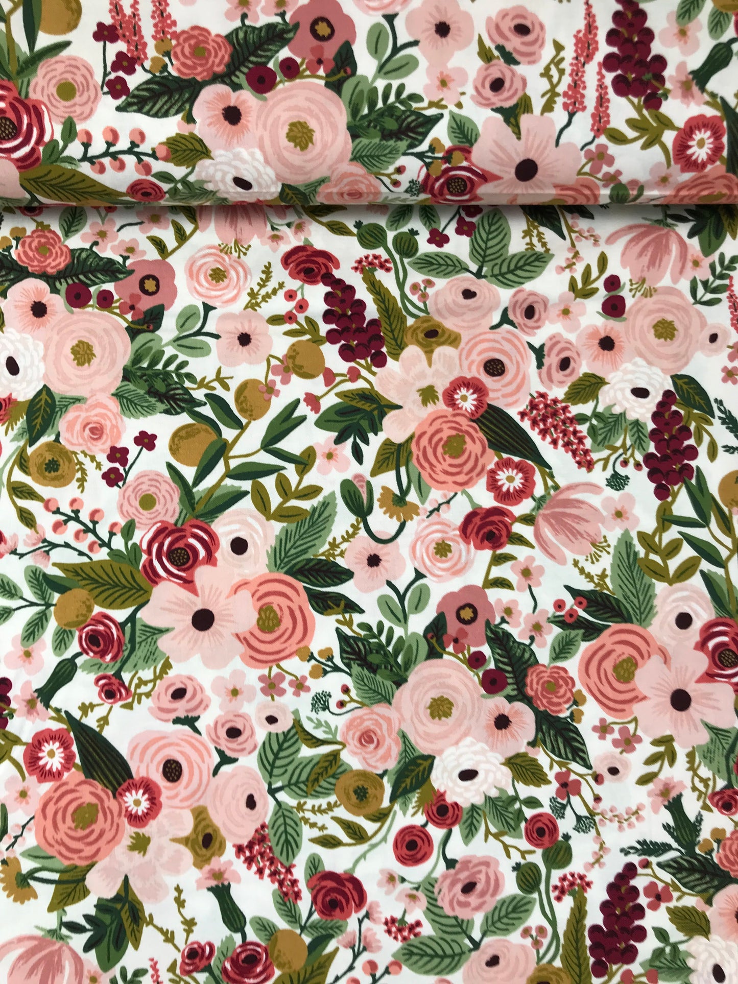 rifle paper co cotton steel garden party garden party rose Fabric Fetish