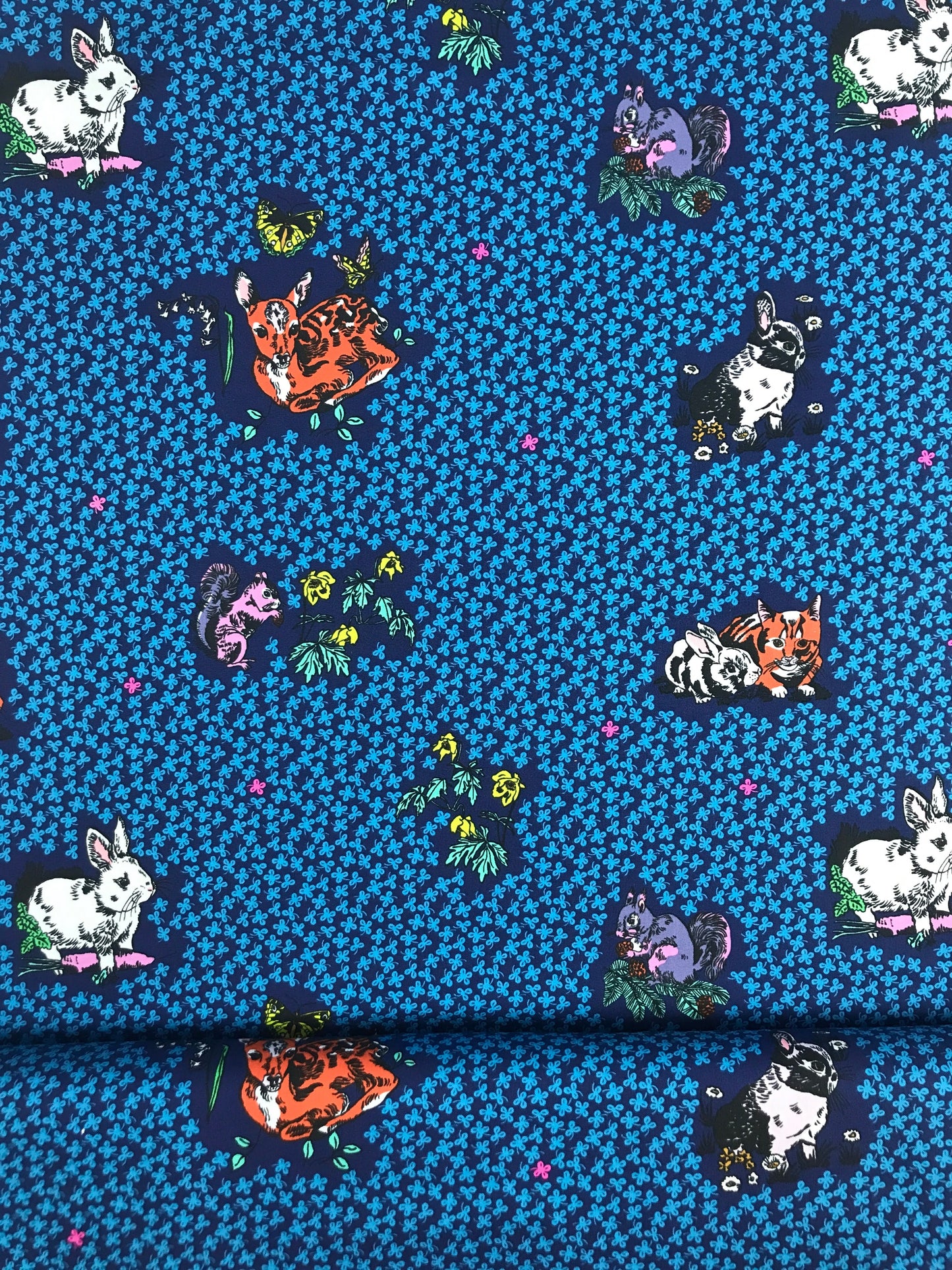 freespirit fabric nathalie lete anna maria horner conservatory woodland walk lucky animals night Fabric Fetish