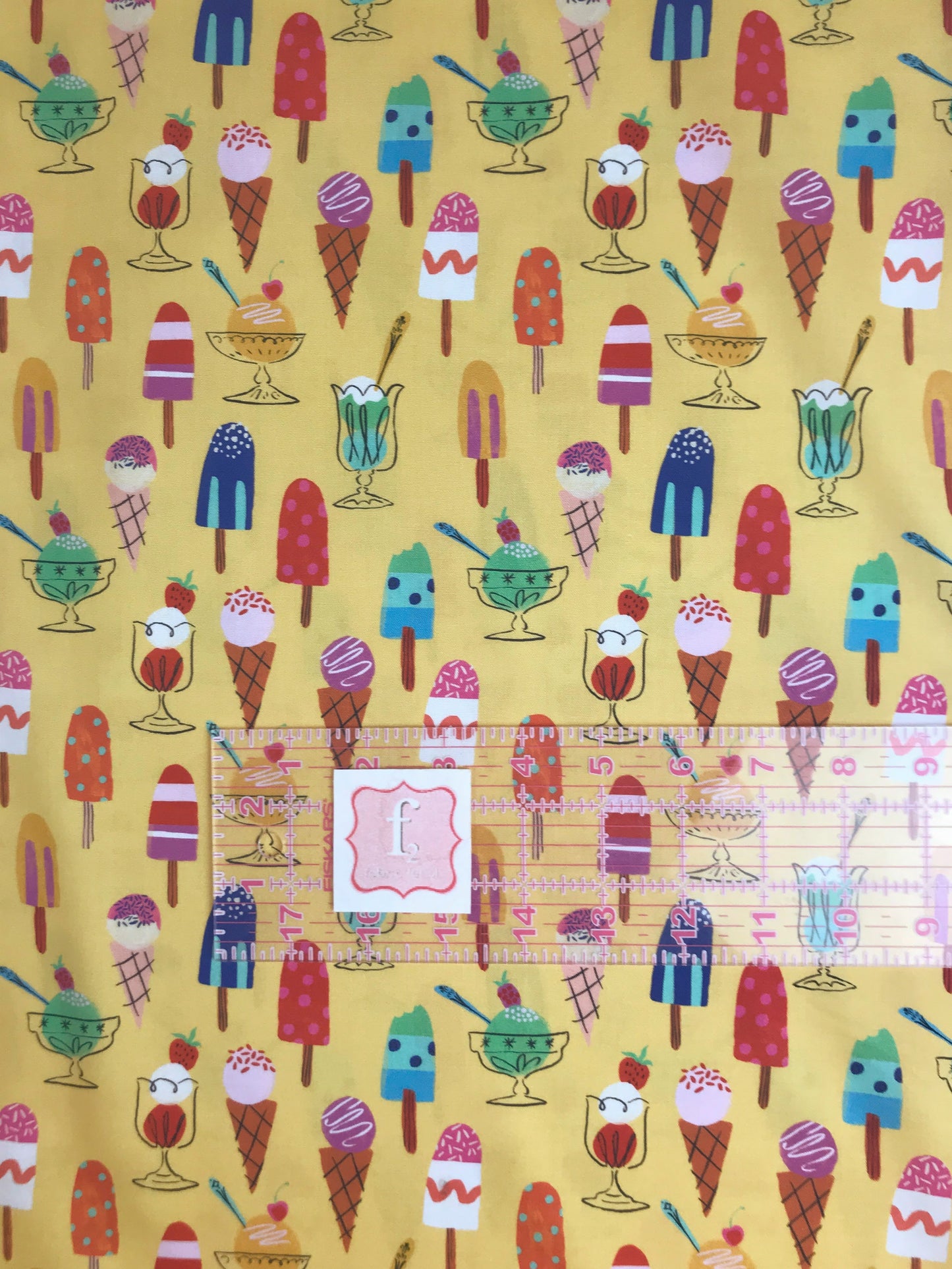 dashwood studio lazy days louise cunningham ice cream quilters cotton lazy1753 Fabric Fetish