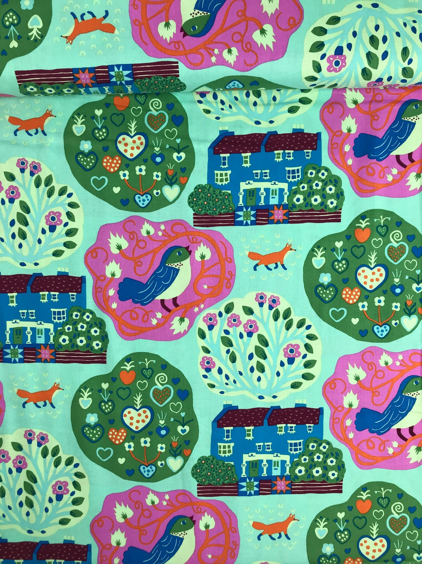 freespirit monika forsberg homeward my block seafoam Fabric Fetish