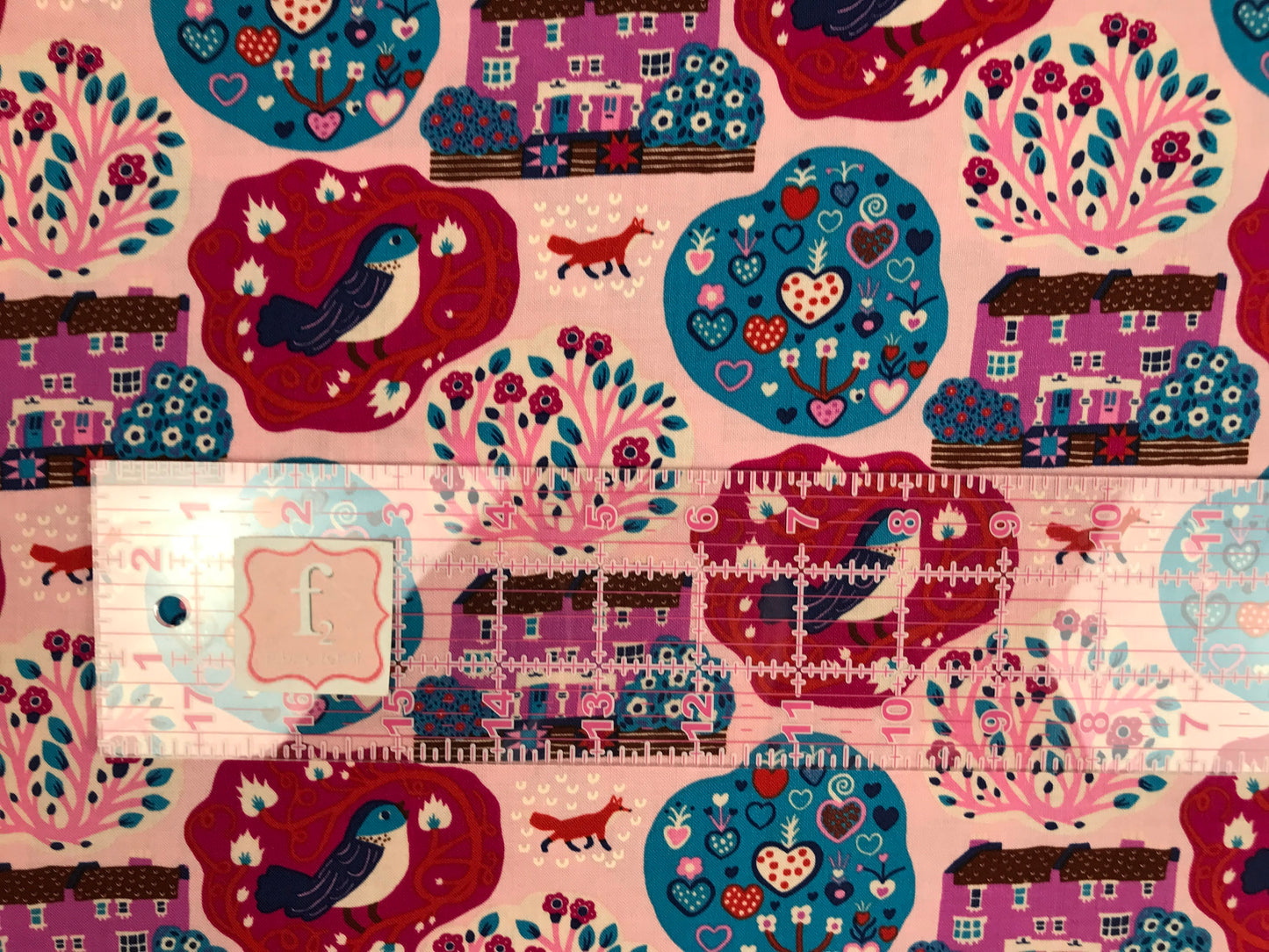 freespirit monika forsberg homeward my block mini pink Fabric Fetish