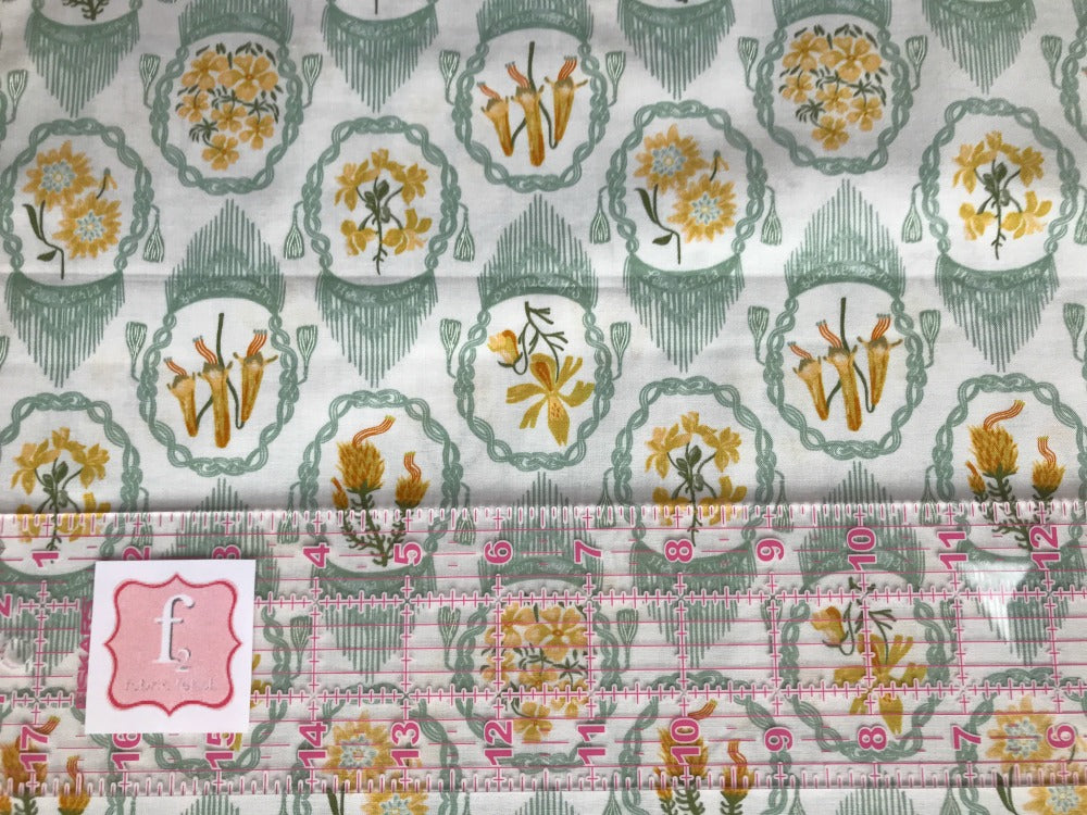 dear stella llama lands andes flowers white Fabric Fetish