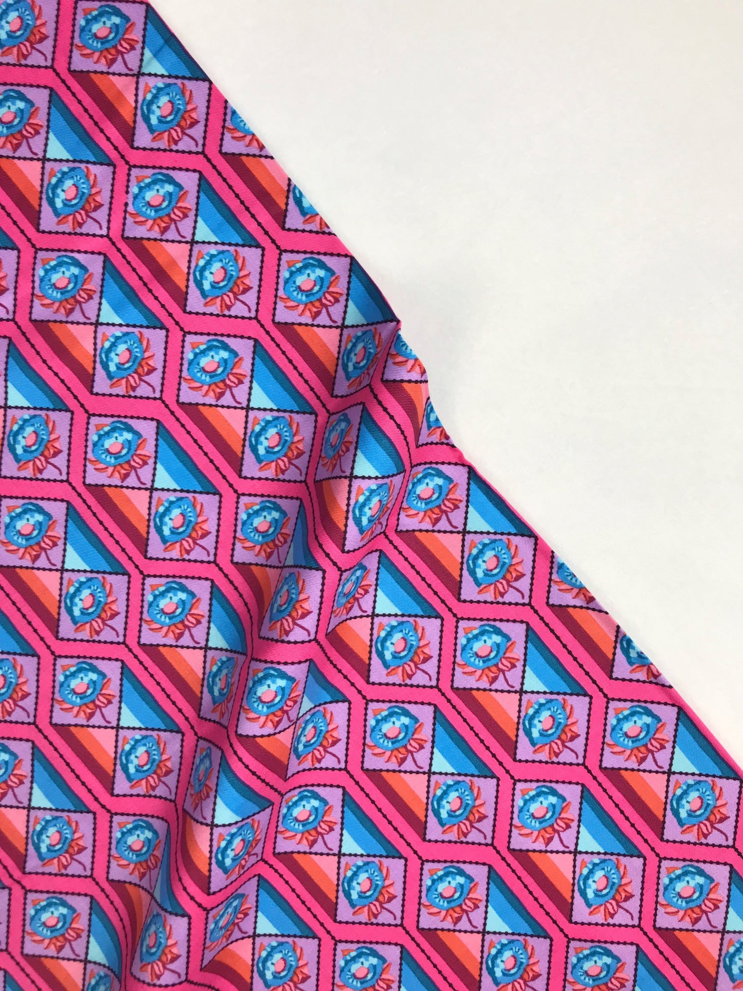 freespirit fabric anna maria horner bright eyes facets coral Fabric Fetish