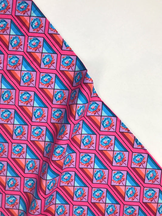 freespirit fabric anna maria horner bright eyes facets coral Fabric Fetish