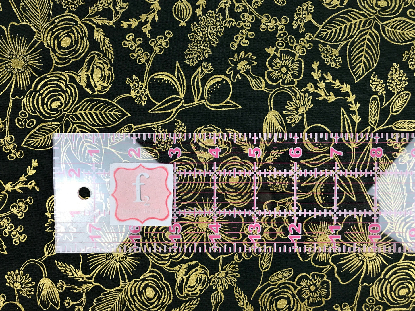rifle paper co cotton steel holiday classics colette evergreen gold metallic Fabric Fetish