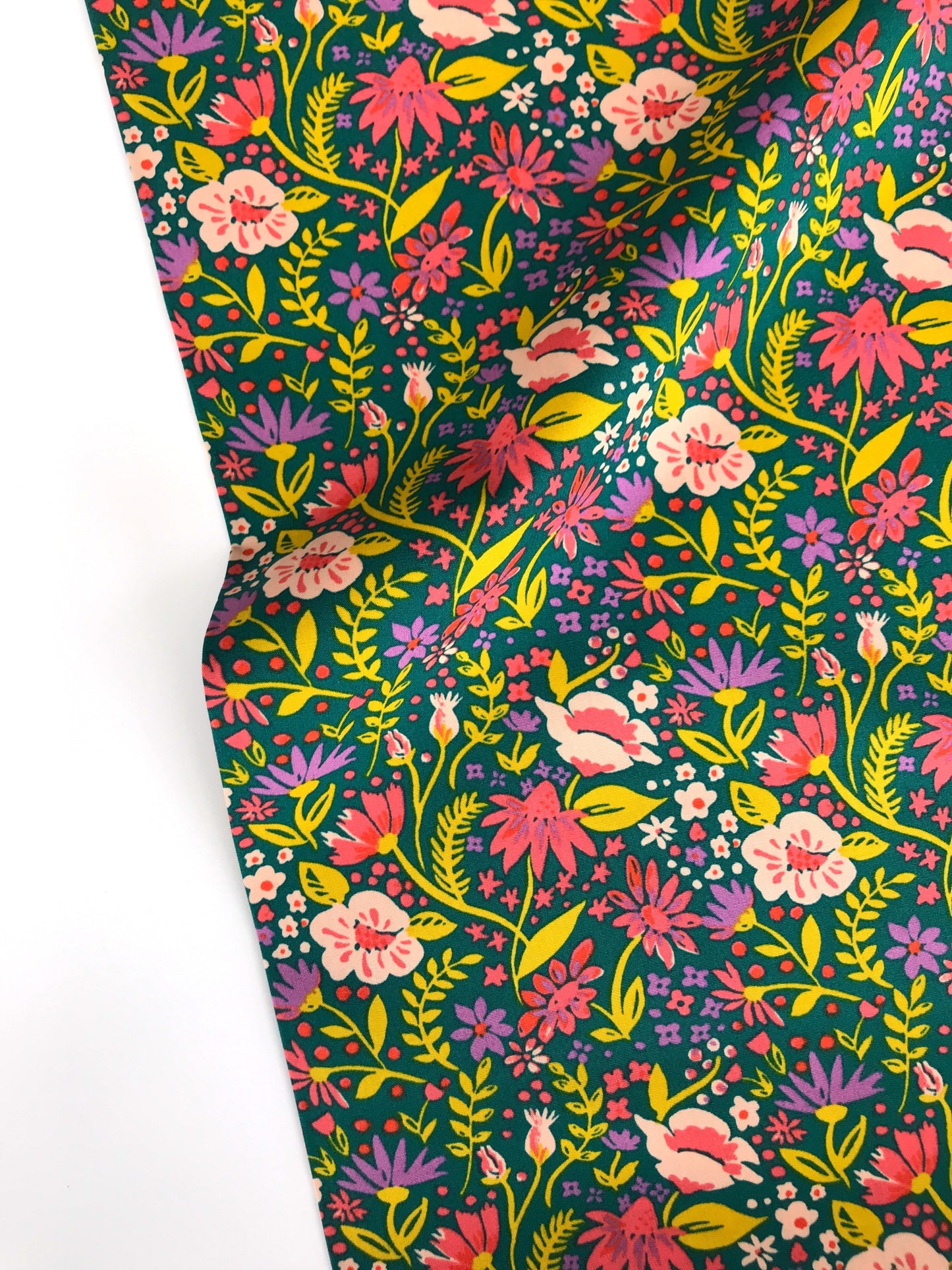 monaluna organic fabric magical creatures forest flowers Fabric Fetish