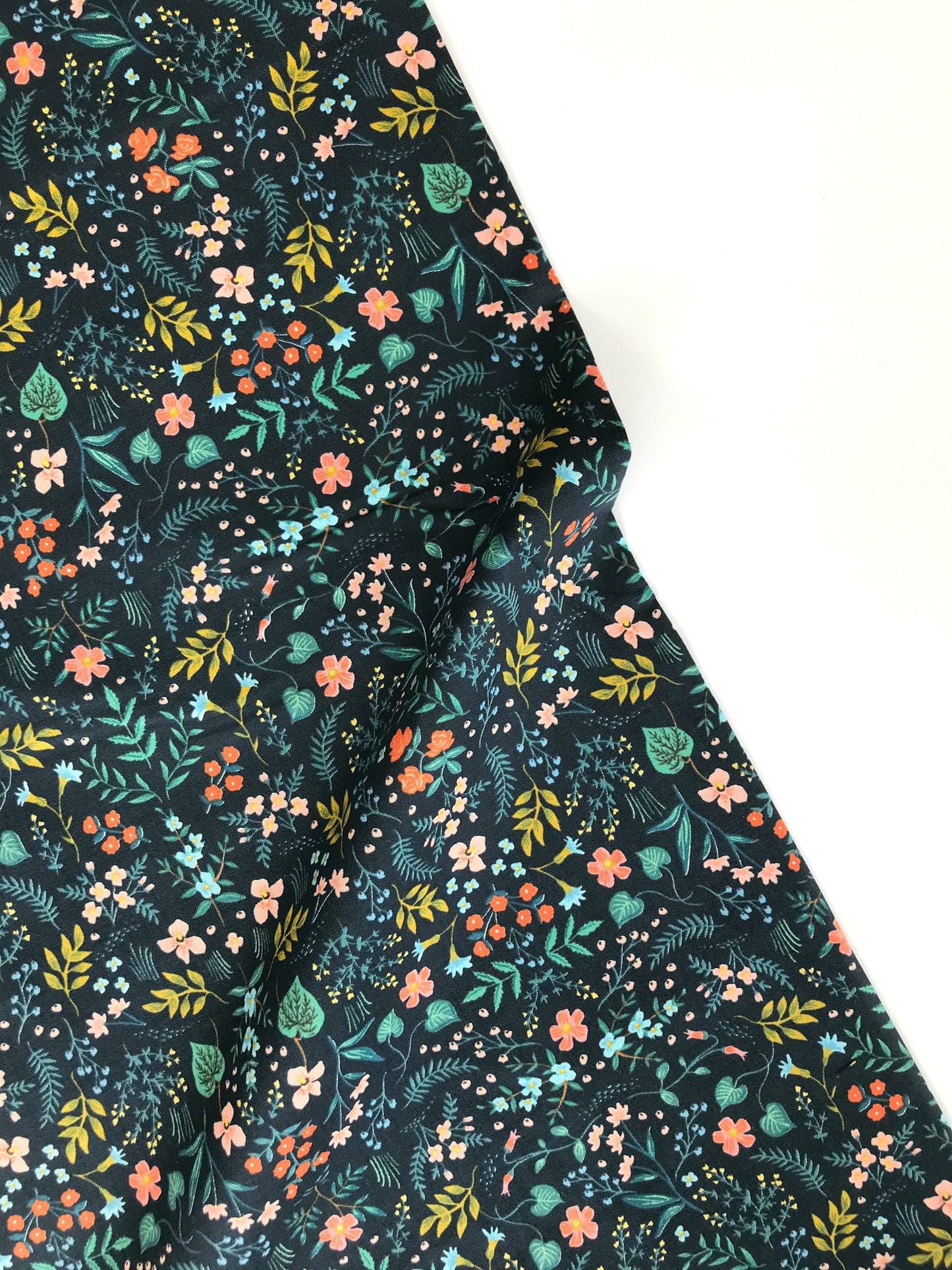 Wildwood Navy Metallic - Wildwood - Rifle Paper Co - Cotton + Steel