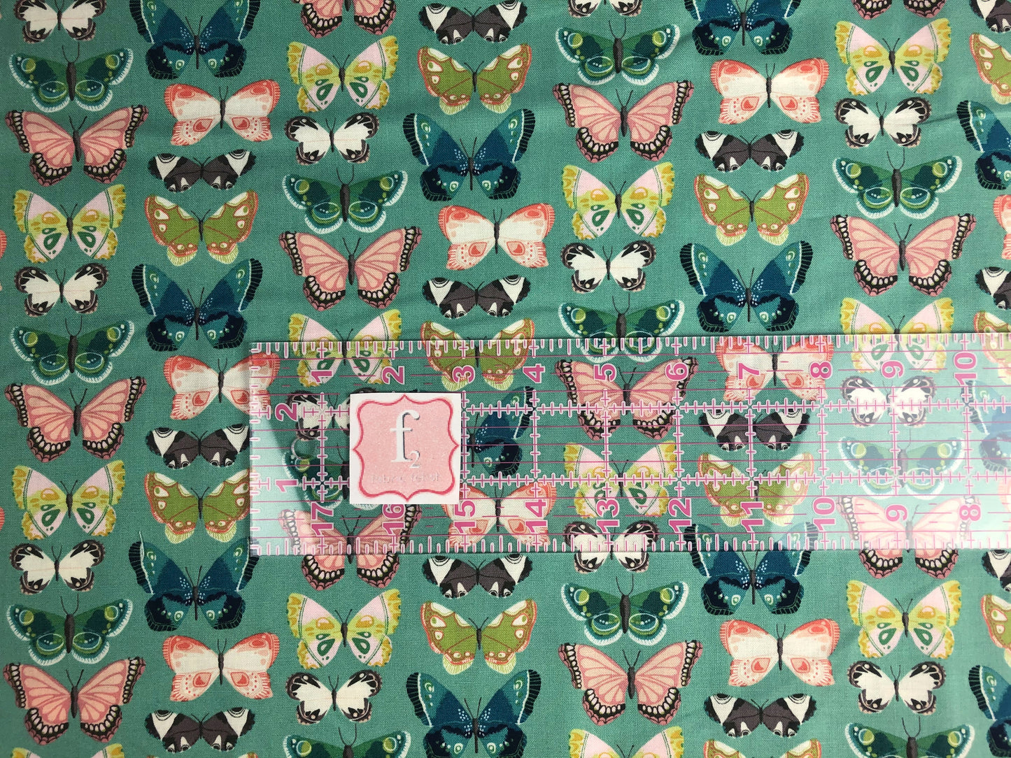 riley blake fabric katherine lenius midsummer meadow flutter seaglass Fabric Fetish