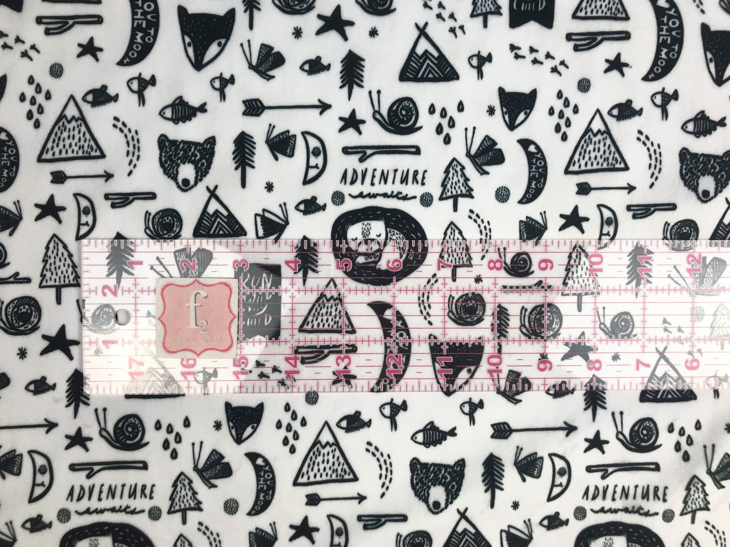 dear stella forest dreaming minky fabric white Fabric Fetish