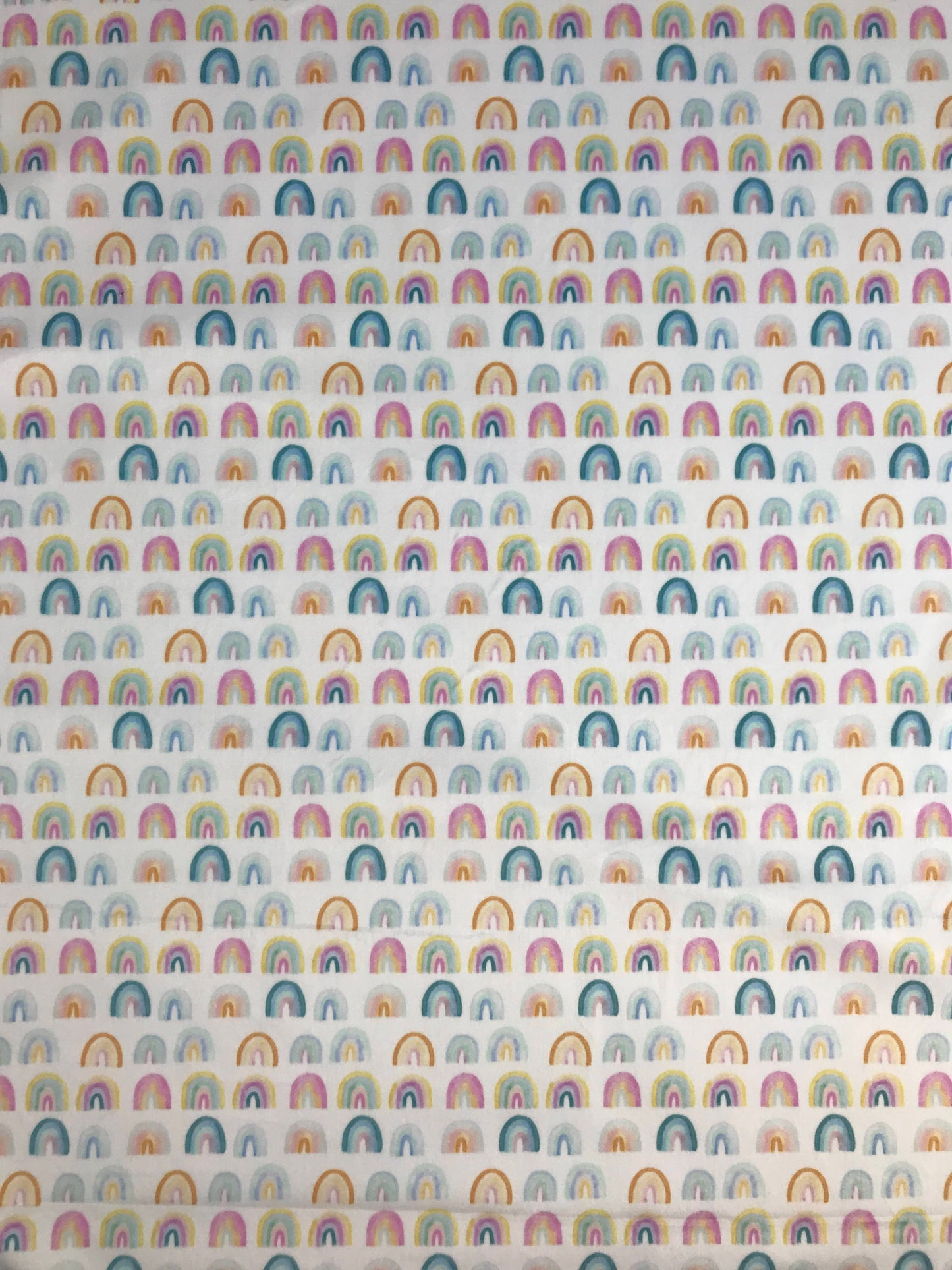 dear stella rainbow minky fabric white Fabric Fetish