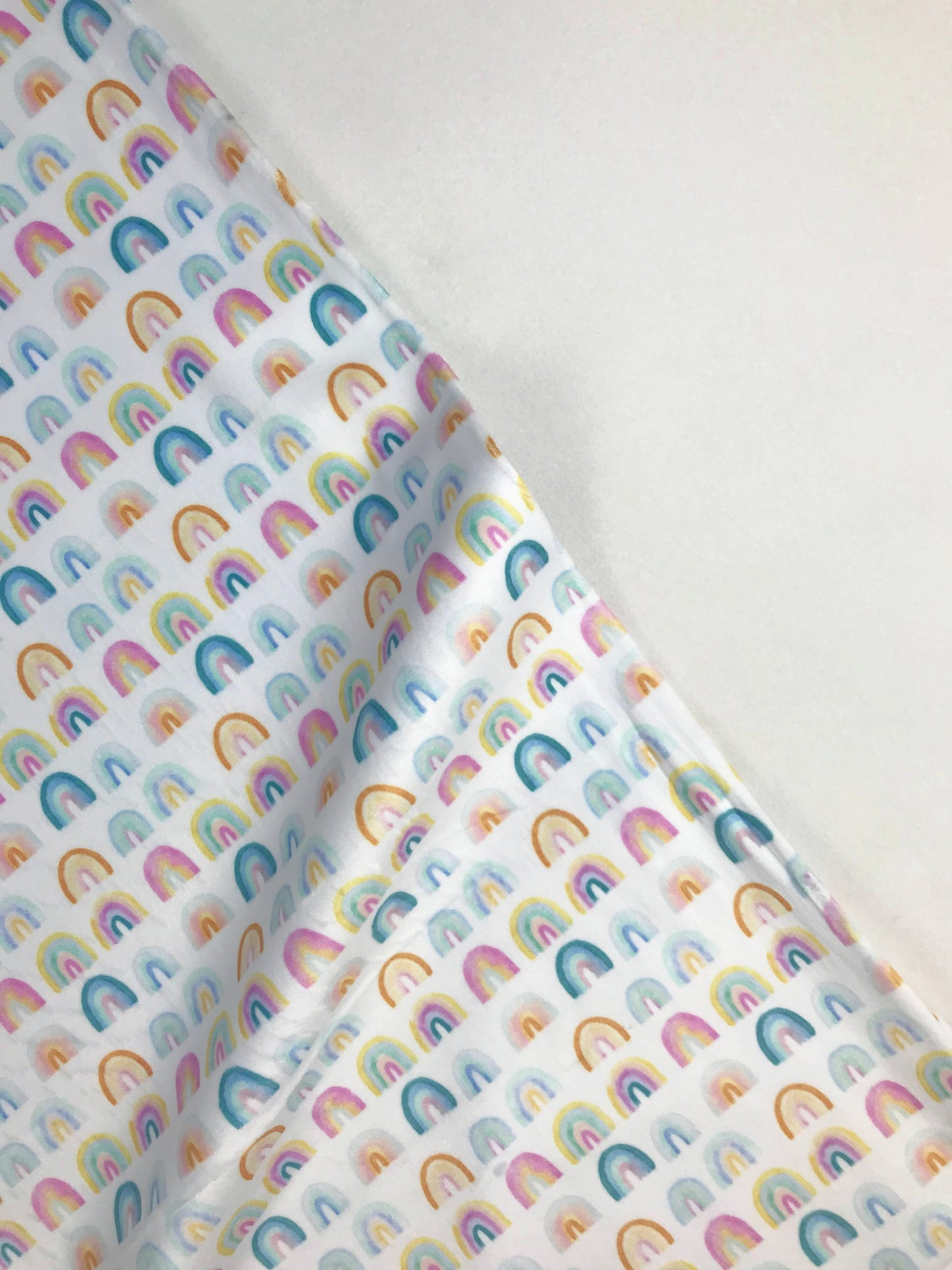 dear stella rainbow minky fabric white Fabric Fetish