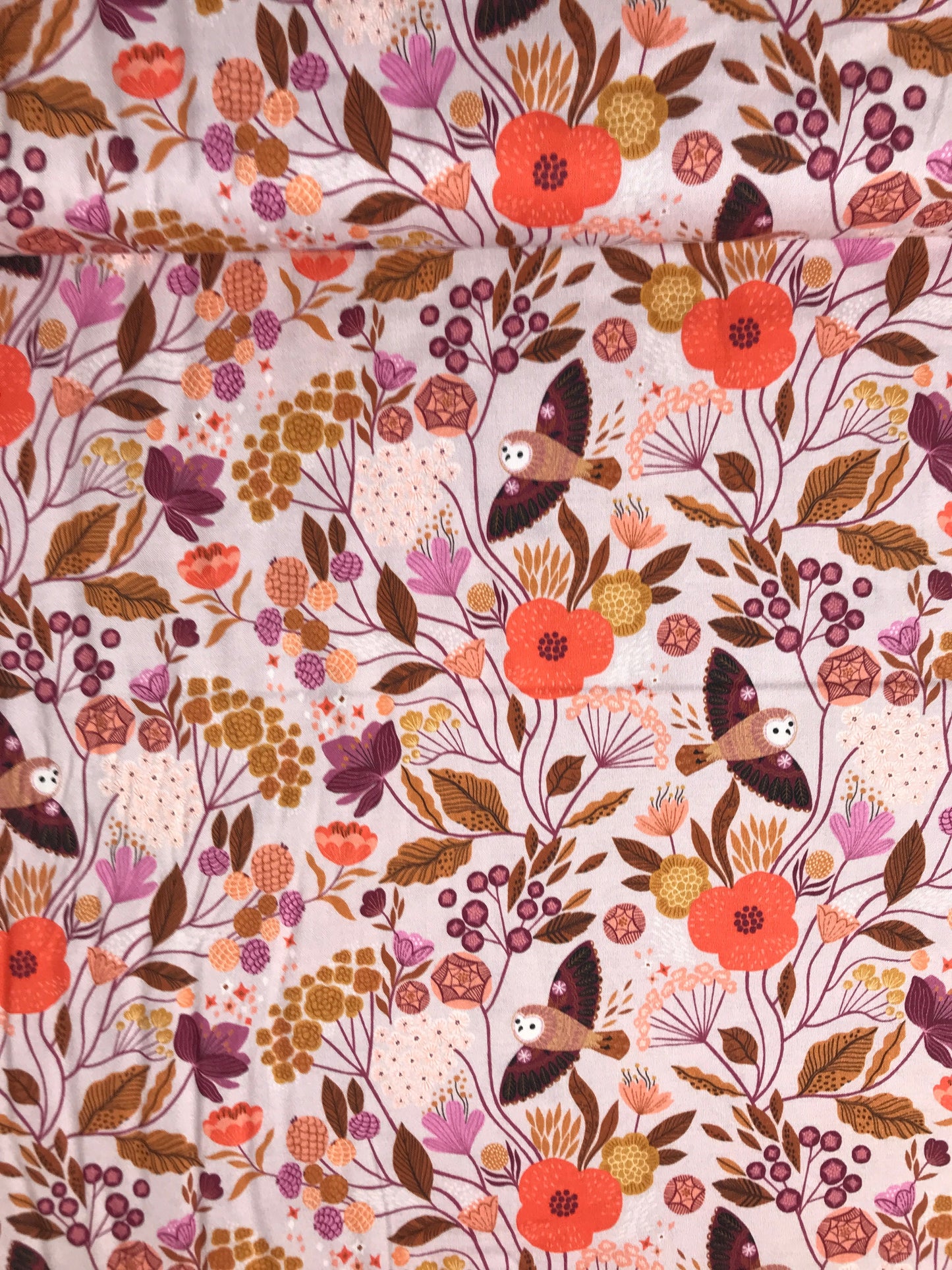 dashwood studio wild bethan janine majestic owls quilters cotton wild1922 Fabric Fetish