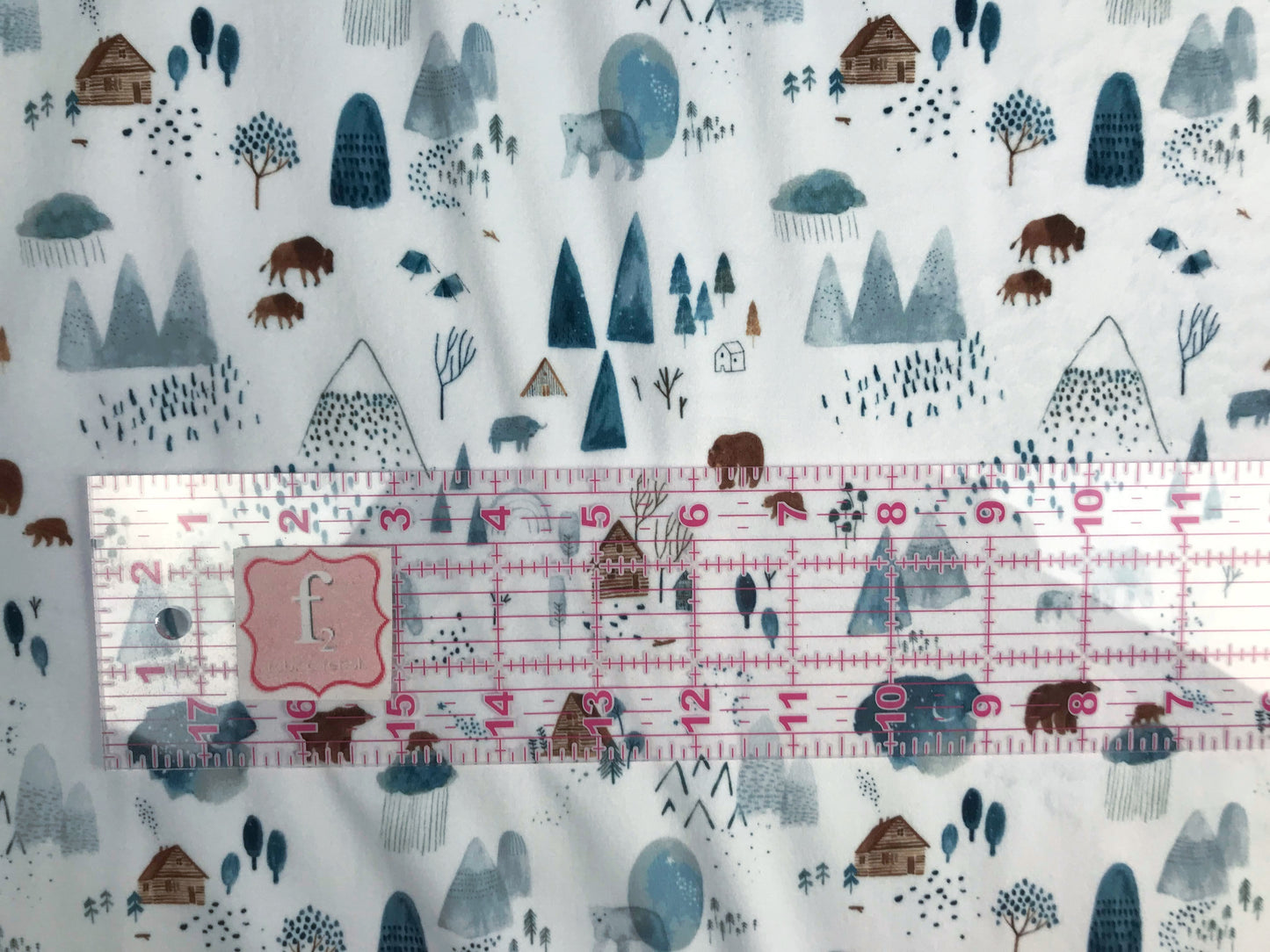 dear stella forest dreamscape minky fabric white Fabric Fetish