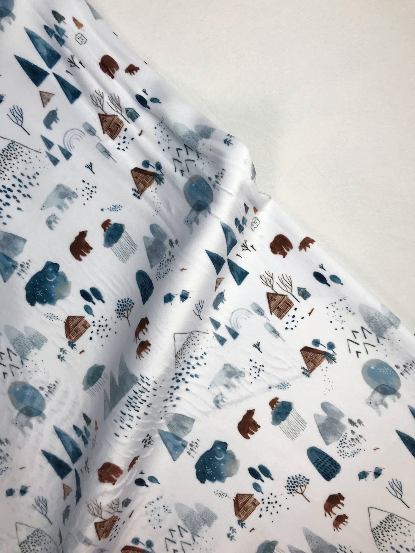dear stella forest dreamscape minky fabric white Fabric Fetish