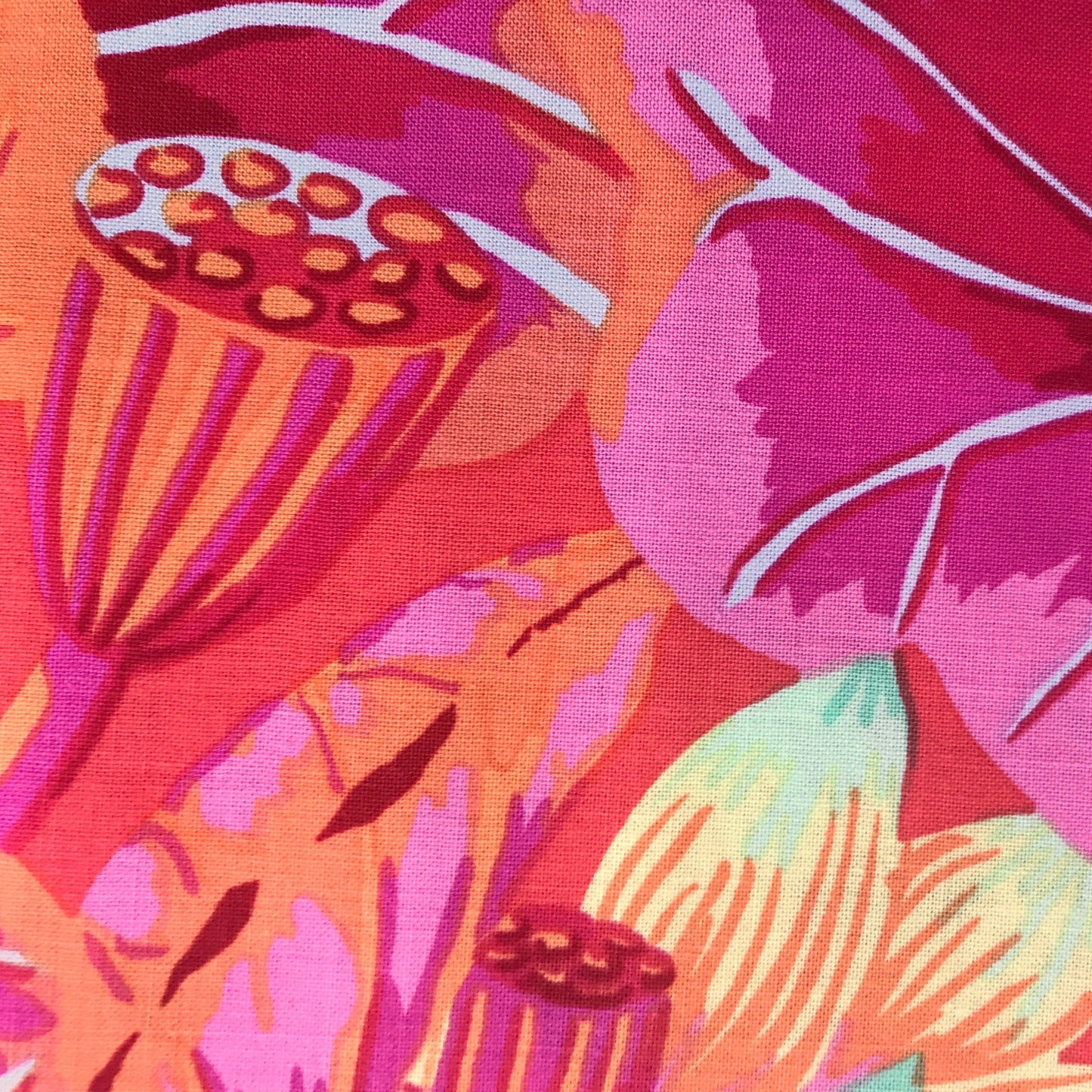 freespirit fall 2020 kaffe fassett collective dancing dahlias blue Fabric Fetish