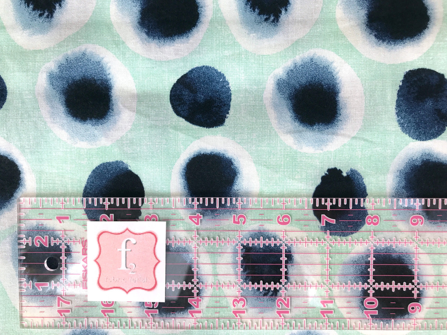 3 wishes fabric charisma ink dot light green Fabric Fetish