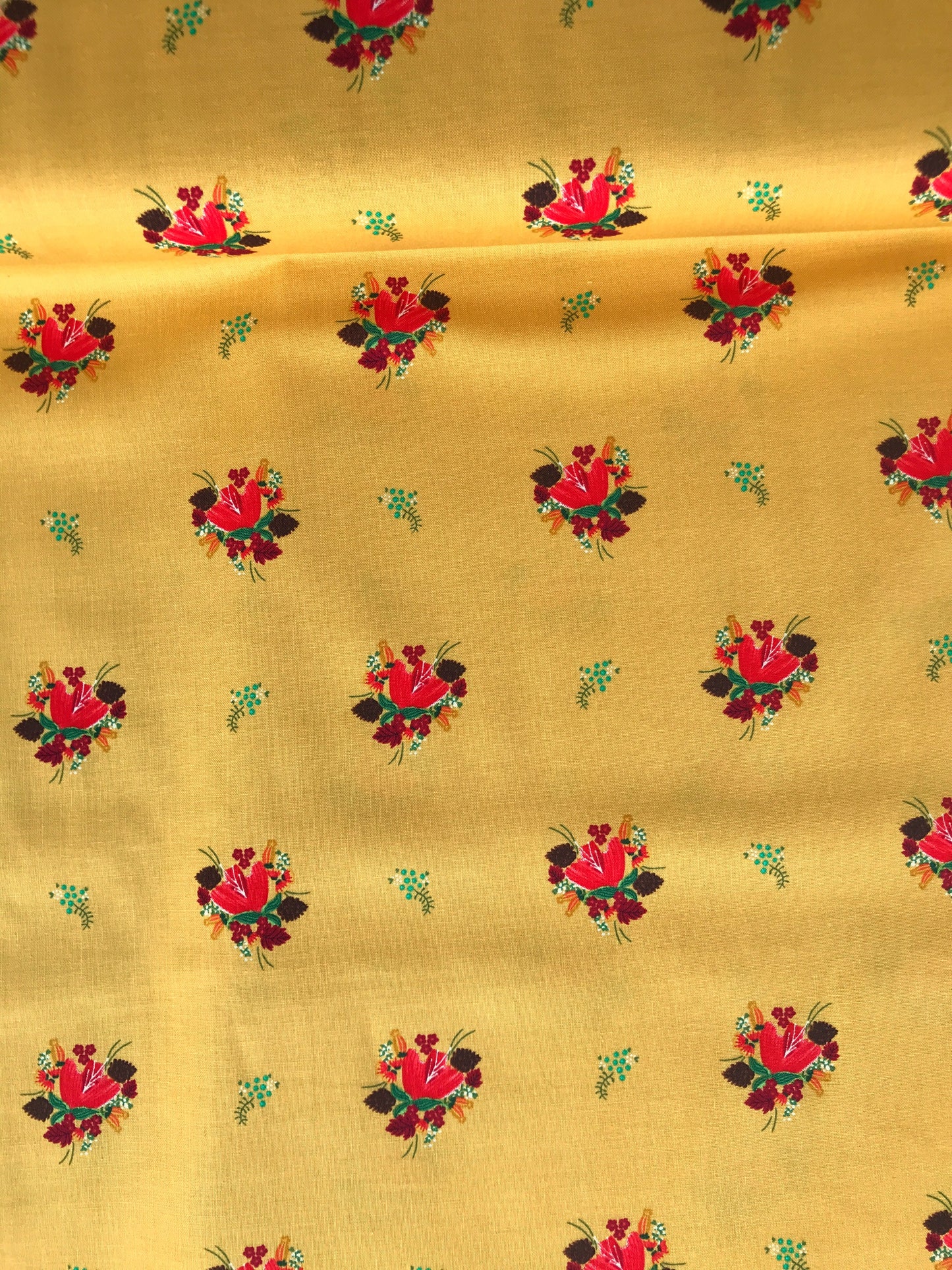 michael miller fabrics little sewists soul blossom gold Fabric Fetish