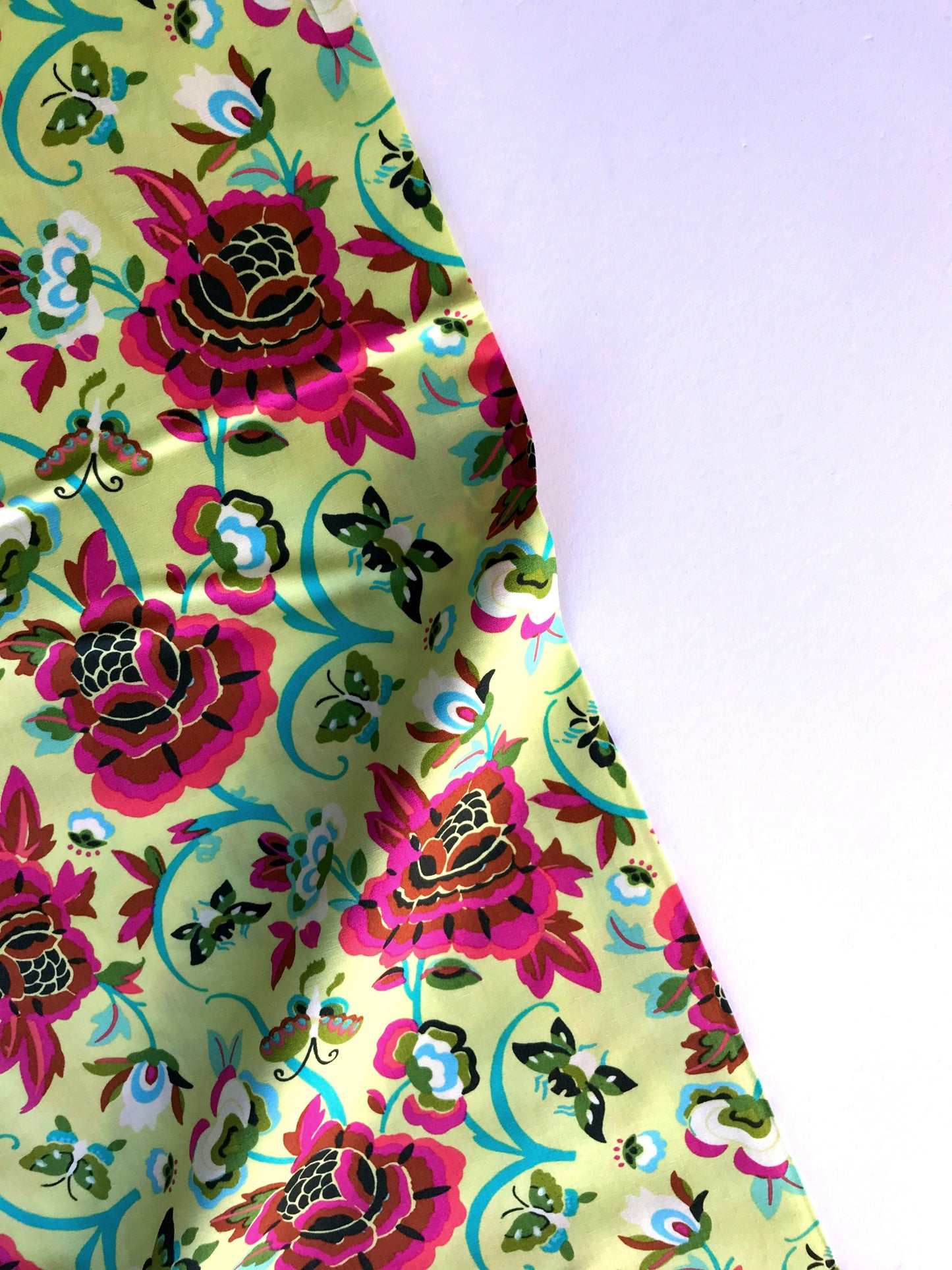 freespirit fabrics natural beauty field folly lime Fabric Fetish