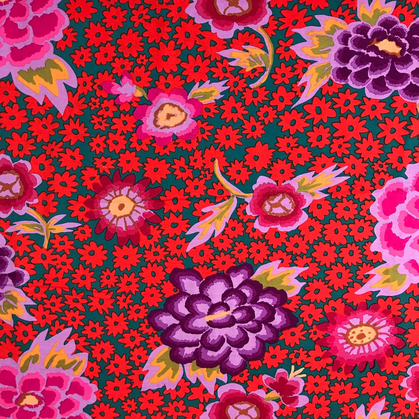 Kaffe Fassett Charlotte Red Fabric Fetish
