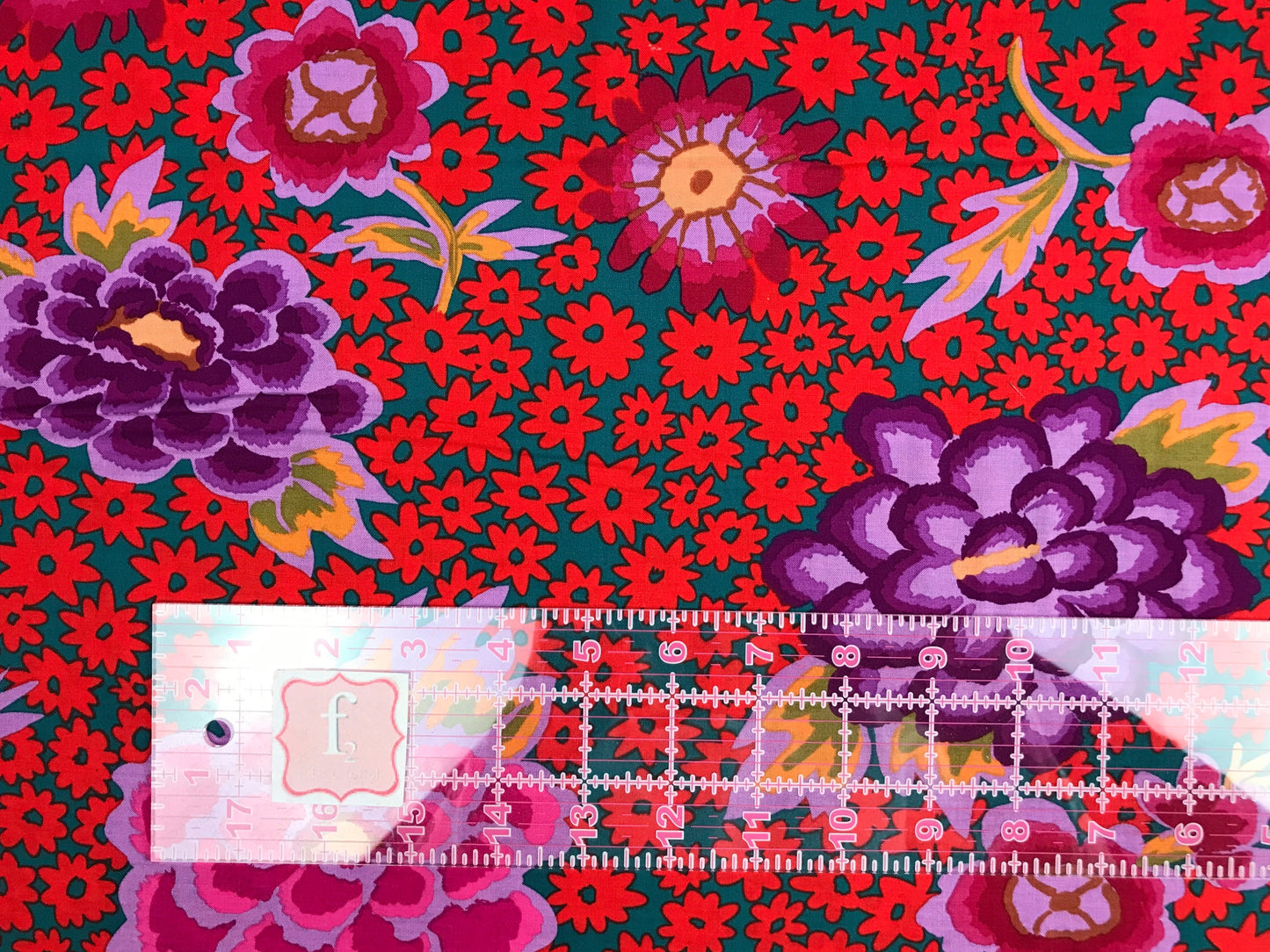 Charlotte Red - Kaffe Fassett - Freespirit Fabrics 100% Quilters Cotton