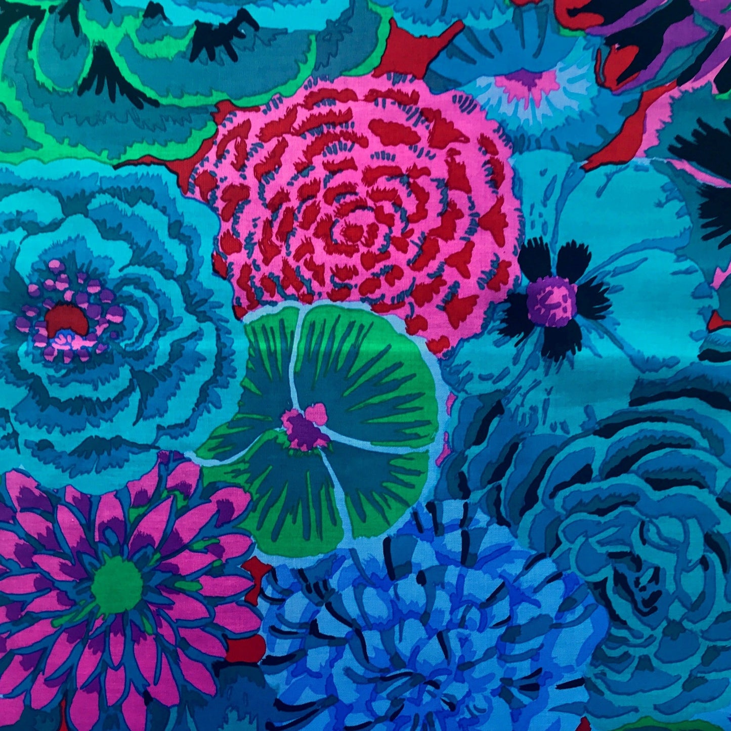 Kaffe Fassett Bekah Cobalt Phillip Jacobs Fabric Fetish