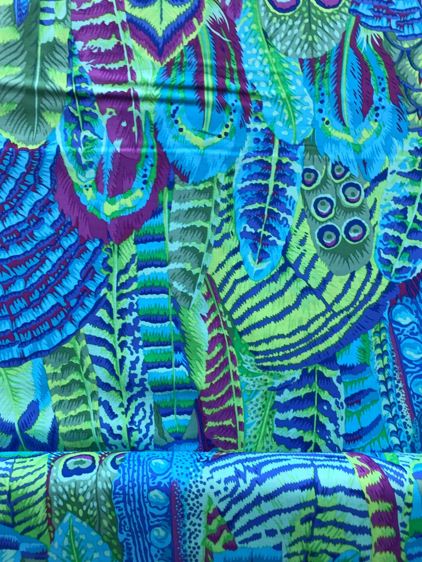 freespirit kaffe fassett classics feathers green Fabric Fetish