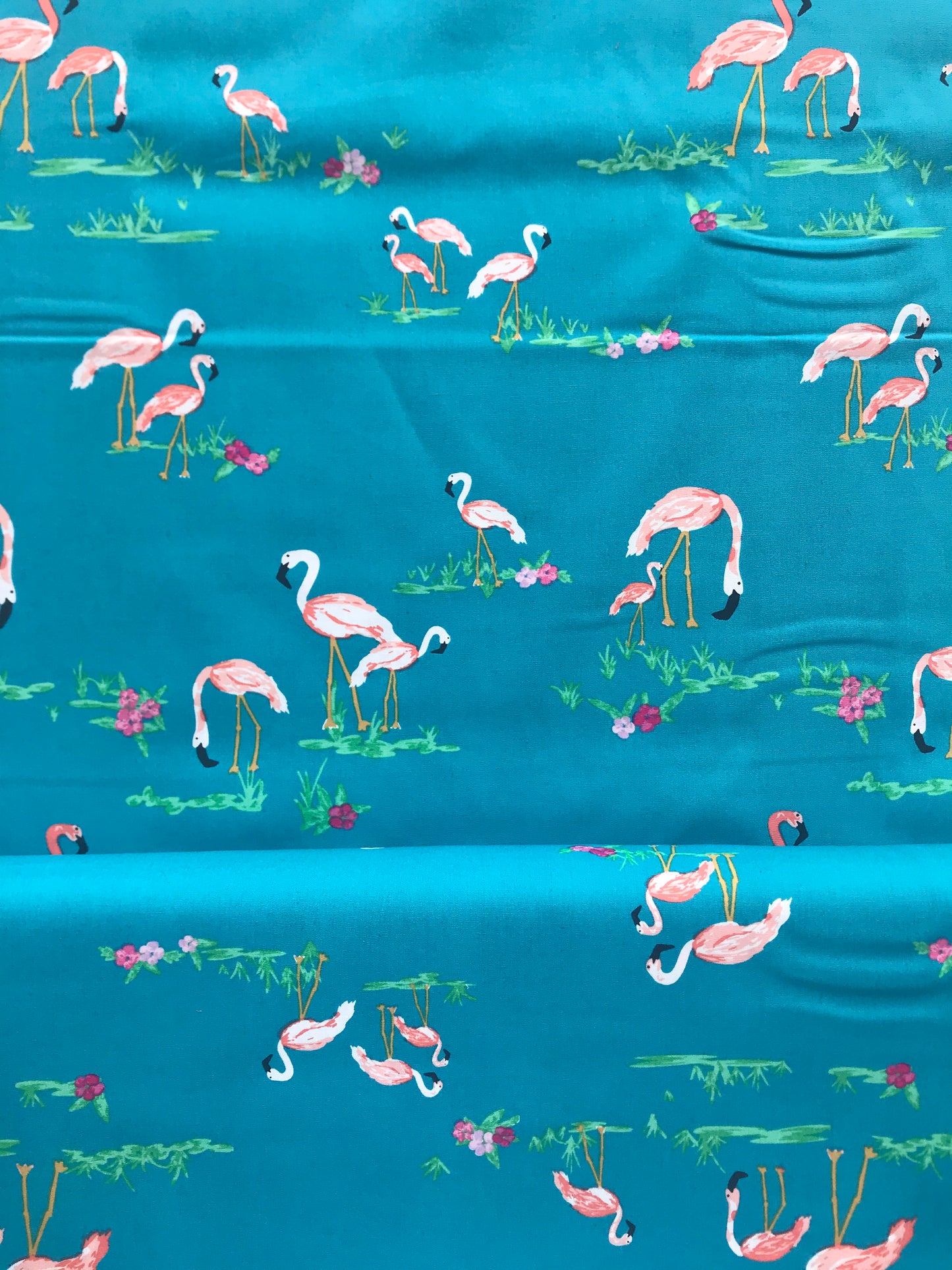 art gallery west palm katie skoog flamingo field marina quilters cotton Fabric Fetish