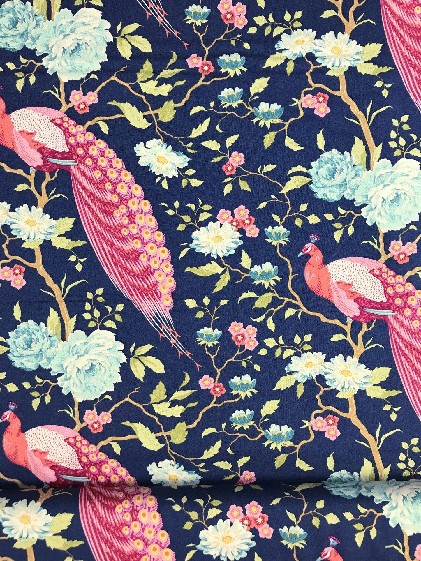tilda fabrics bird pond anemone maroon 1 Fabric Fetish