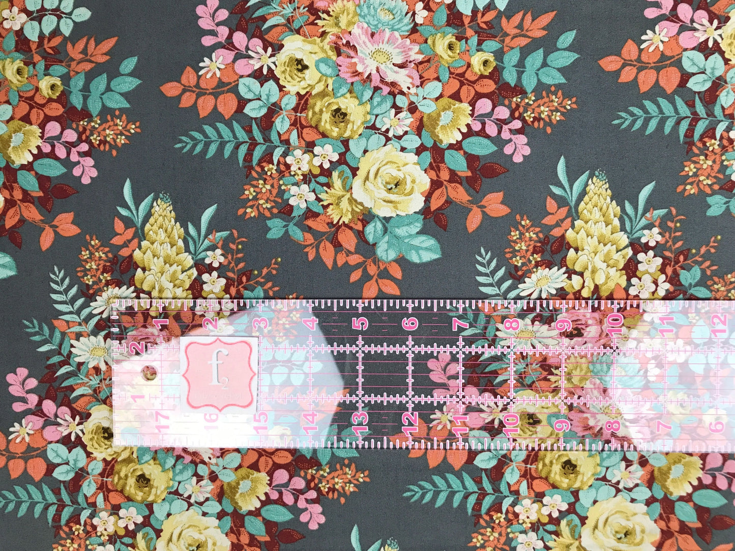 tilda fabrics chic escape whimsyflower grey Fabric Fetish