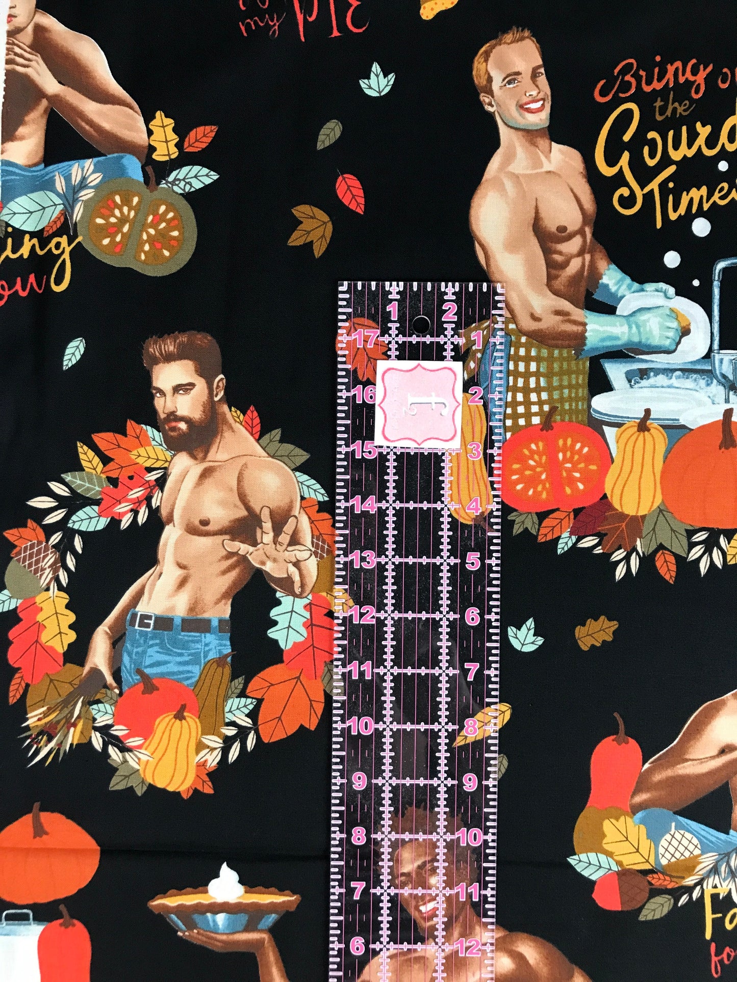 alexander henry fabric fall harvest falling for you black Fabric Fetish