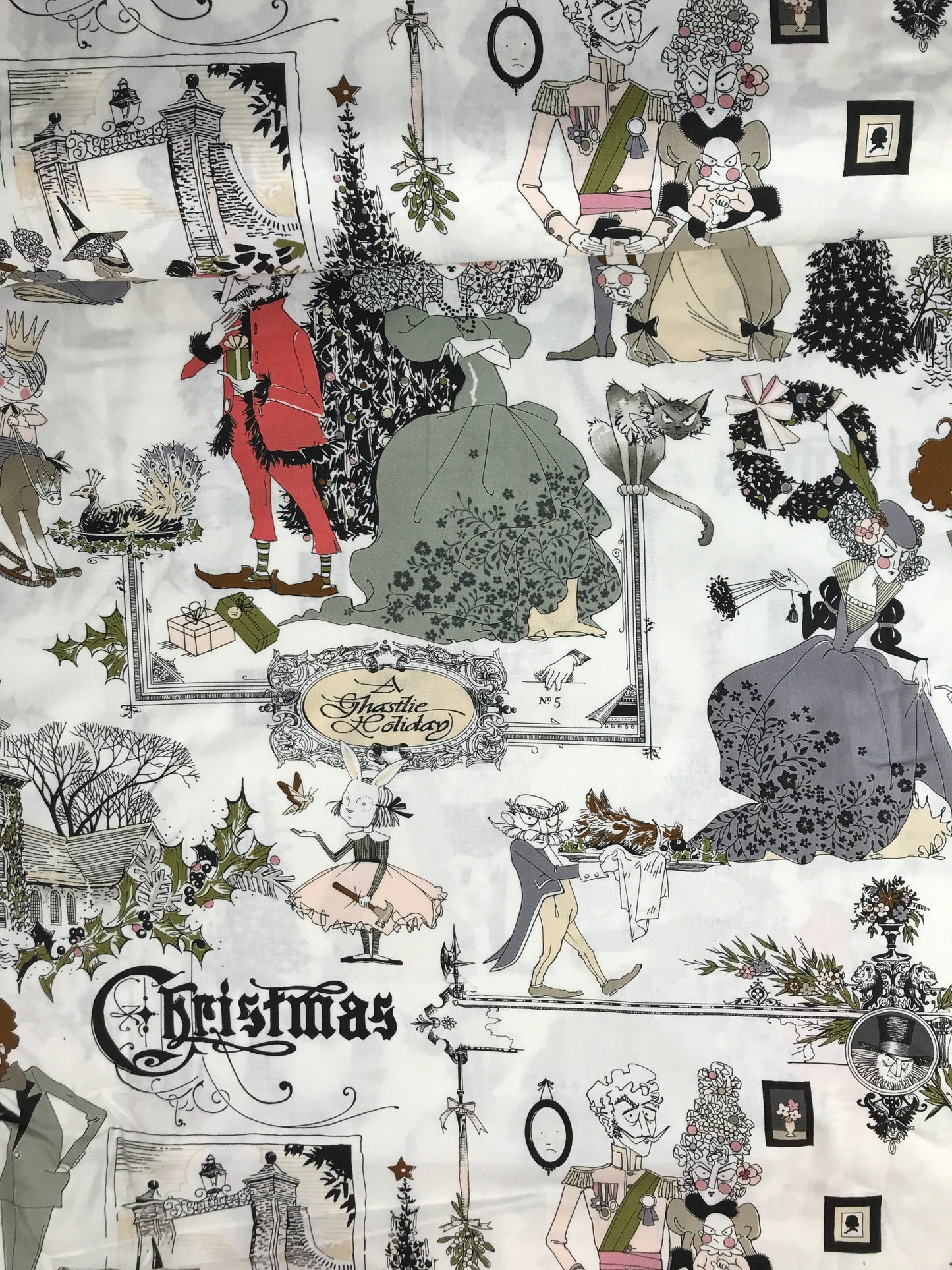 alexander henry fabric ghastlie christmas bone Fabric Fetish