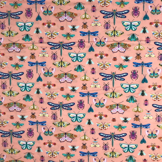 dashwood studio flutter by bethan janine mirror butterfly pink quilters cotton flut2076 Fabric Fetish