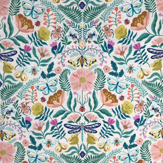 copy of dashwood studio flutter by bethan janine mirror butterfly pink quilters cotton flut2076 Fabric Fetish